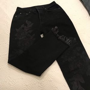 LF STORE Carmar Denim Washed Black Straight Jeans